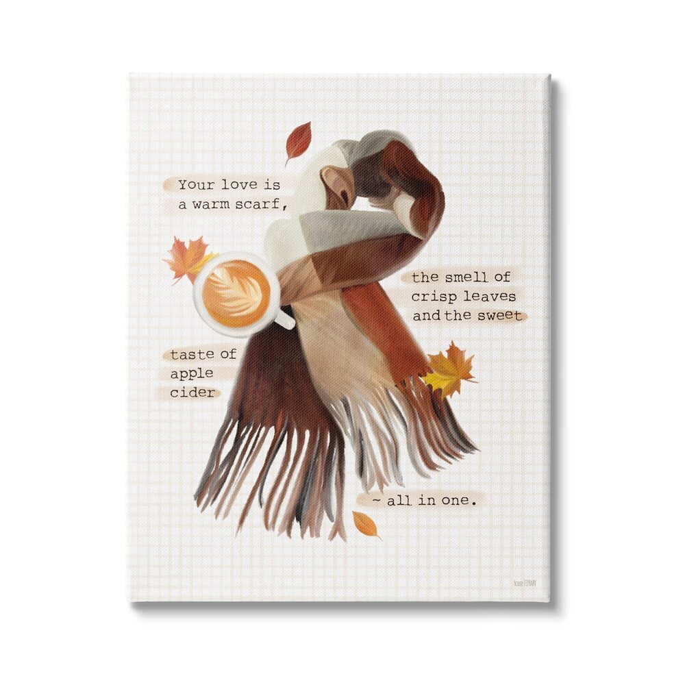 8726 Your Love is A Warm Scarf Romantic Phrase, Design by House Fenway